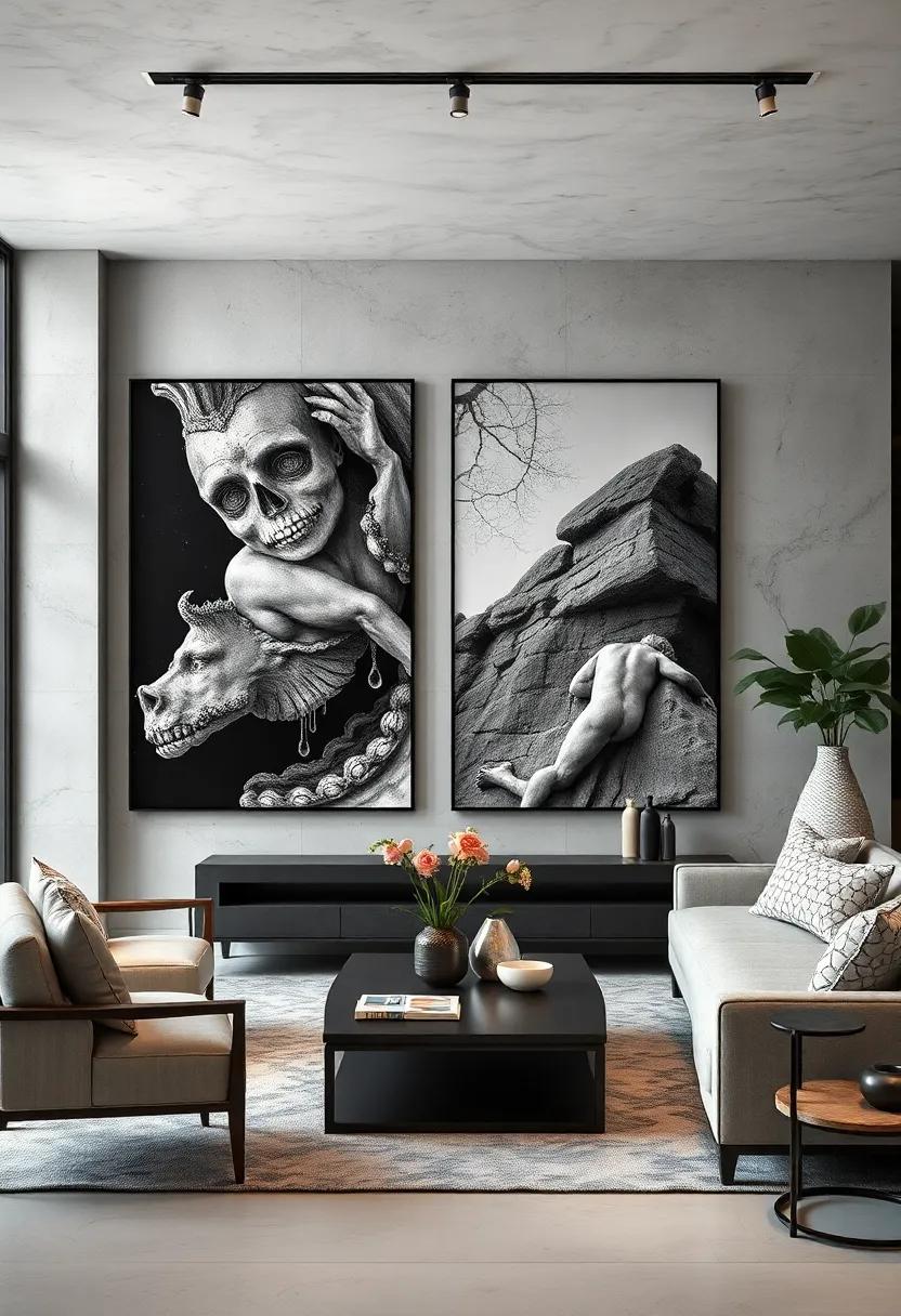 Dramatic Black and White Photography: Large, high-contrast ⁤photos create a striking visual impact without overwhelming ‌color