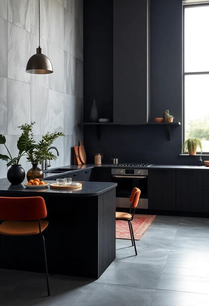 Paint walls in rich, velvety charcoal for an enveloping and intimate feel