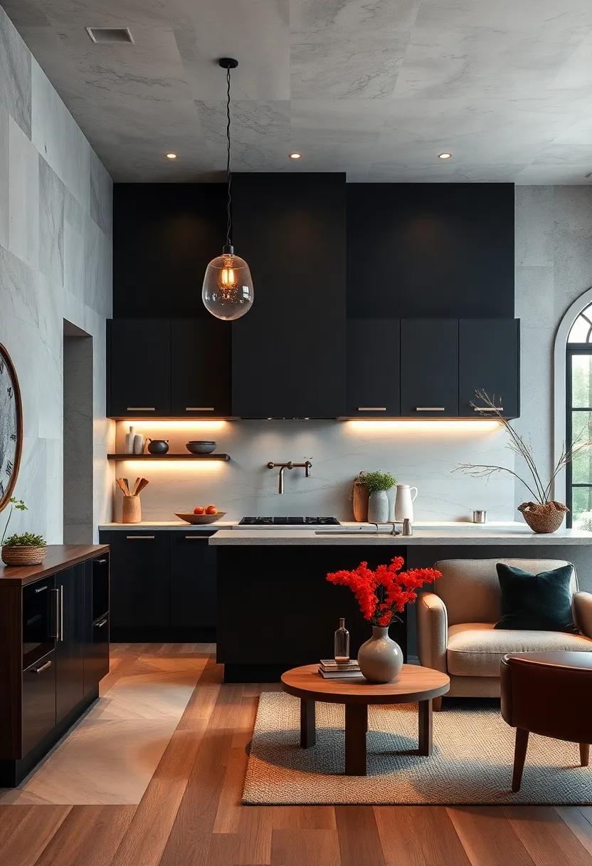 Use layered lighting with dimmable options to create customizable moods throughout the day