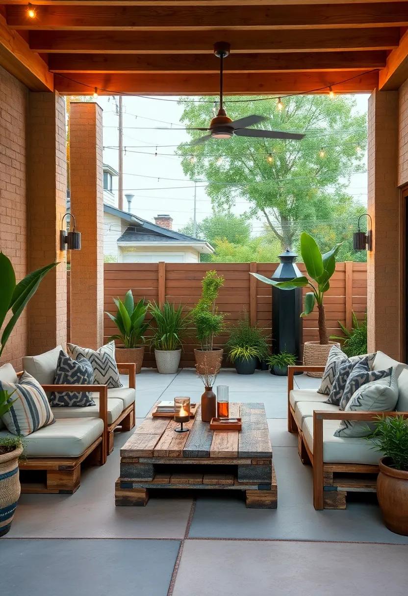 Artistic ⁤Flair: Pallets painted with abstract designs or murals, creating a bold⁣ and personalized patio statement