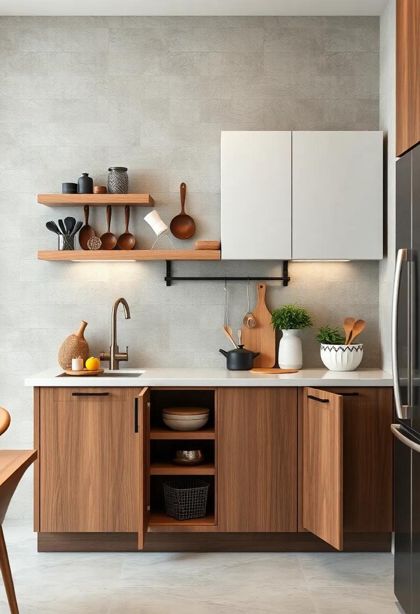 Combine open utensil ‌racks‍ with closed storage to keep‍ everyday tools within reach without sacrificing tidiness