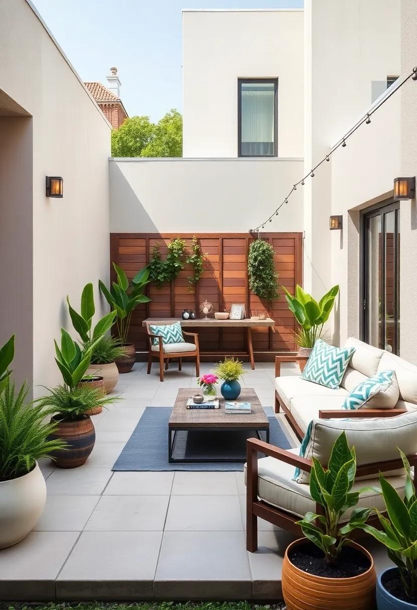 Select Slimline ⁣Planters to Add greenery ‍Without Clutter