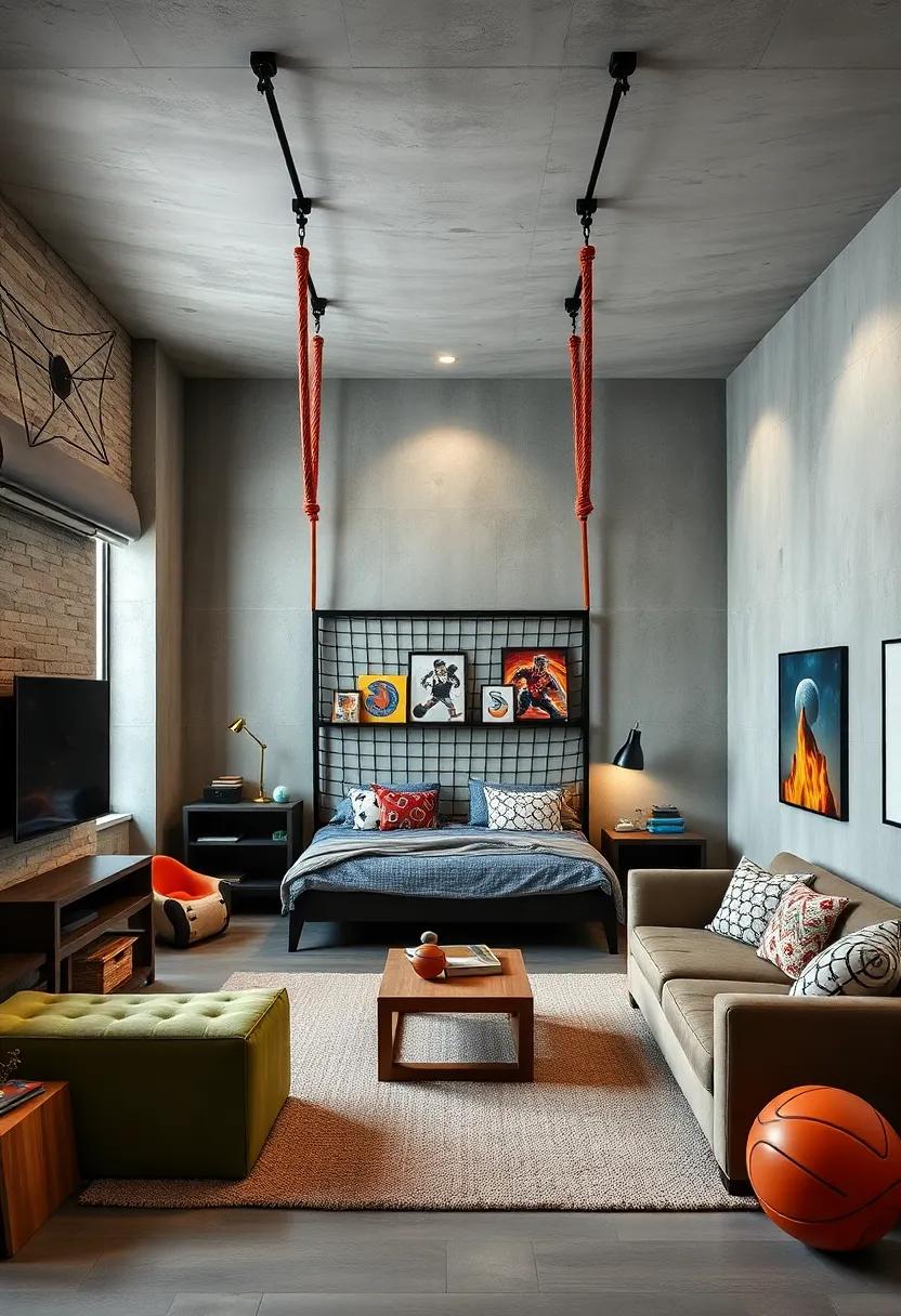 Ceiling-mounted pull-up bars or climbing ropes to encourage active⁤ play