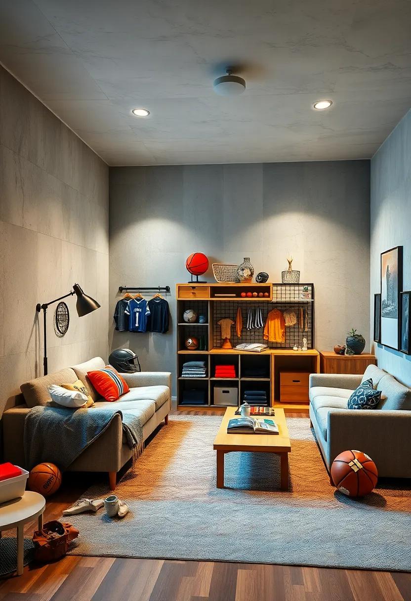 DIY⁤ project station with supplies for customizing gear​ and sports crafts