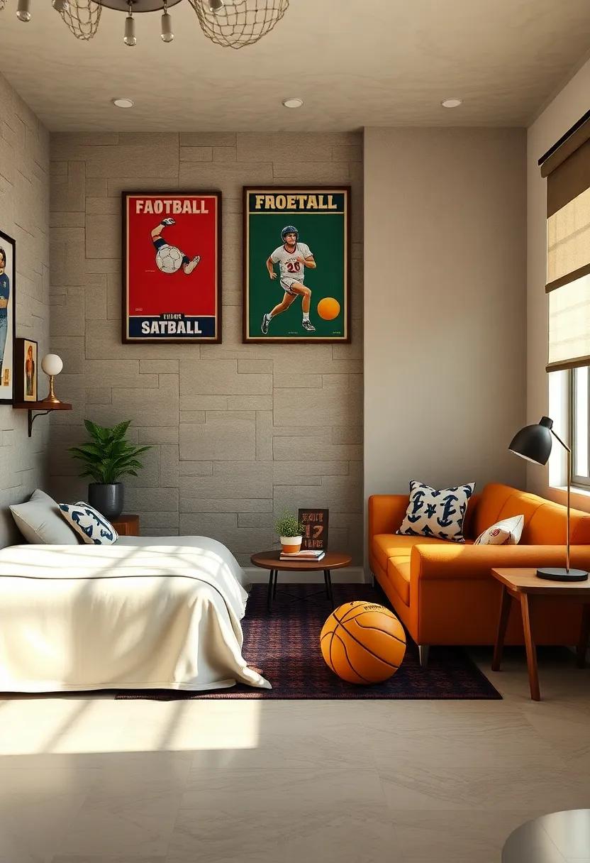 Incorporating elements ‍of vintage sports⁣ posters for a‌ nostalgic vibe