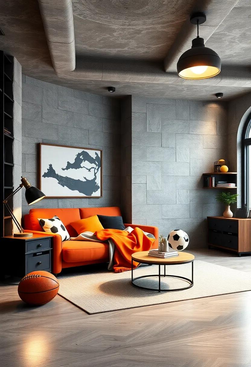 Lighting fixtures ‌inspired by stadium floodlights or vintage sports​ lamps