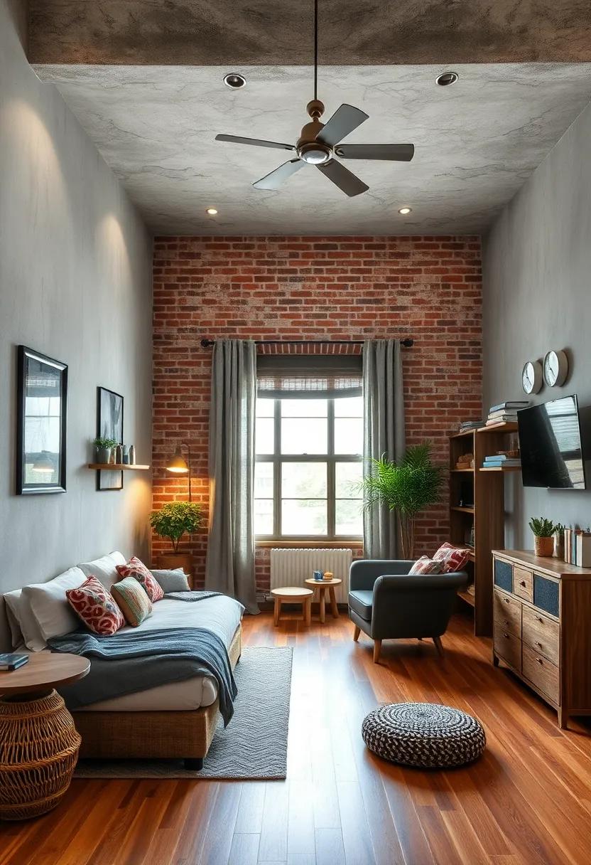 Industrial Edge: Use ‍metal fixtures, ‍exposed brick wallpaper, and rustic wood accents for a modern, urban vibe