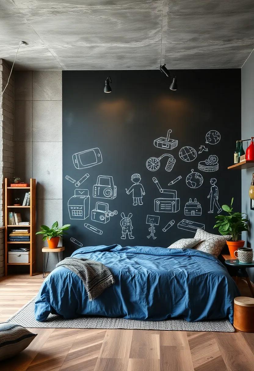 Customizable‌ Chalkboard Wall: ​Allow ⁢kids to ‌express themselves ⁤with a ‍dedicated drawing space that ⁤can evolve ‍daily