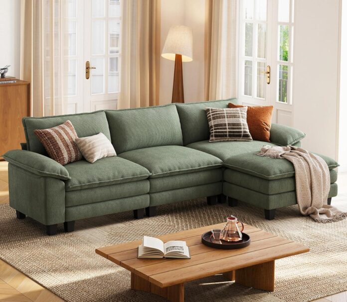 Why We Love the LINSY HOME Oversized Corduroy Cloud Sofa