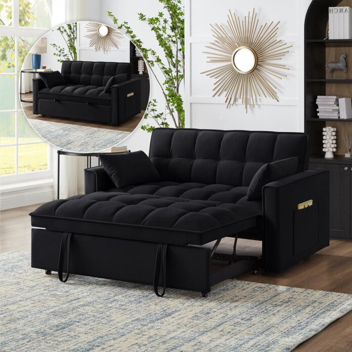 Our Honest Take on the 3-in-1 Velvet Sleeper Sofa Bed