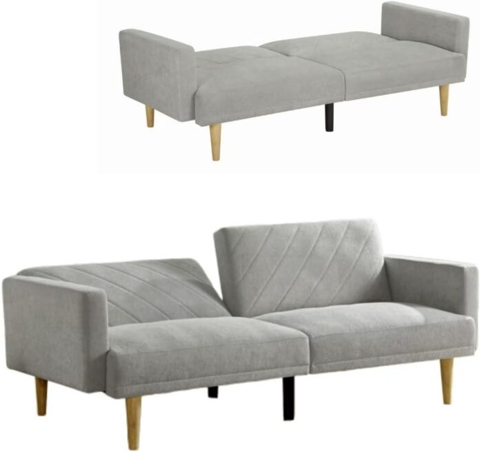 Our Take on the Multi-Functional Grey Cashmere Futon Sofa Bed