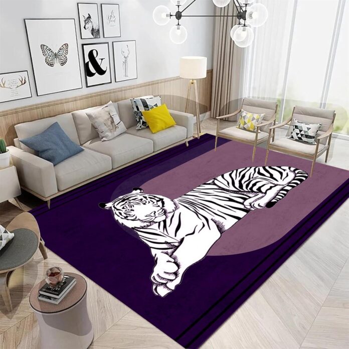 Our Take on the Mysterious Black & White Tiger Rug – Stylish & Stable