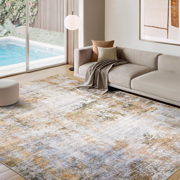 Why We Love This Washable 9×12 Abstract Area Rug