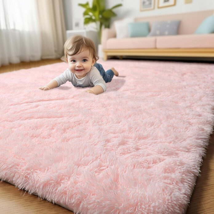 Our Cozy Pick: Fluffy Pink Area Rug Perfect for Kids’ Rooms