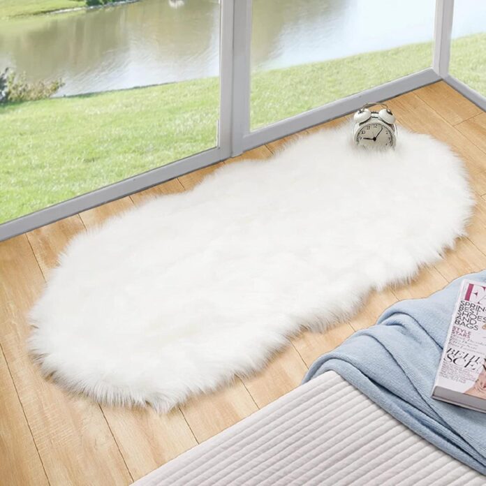 Cozy Up with ORINOVA’s Plush Faux Sheepskin Rug in Our Home