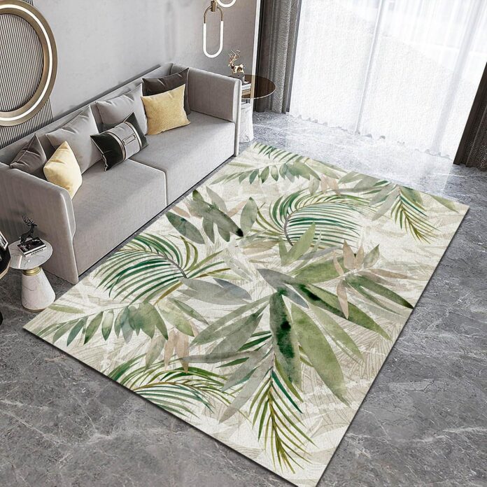 How We Transformed Our Space with the Tropical Palm Leaf Rug