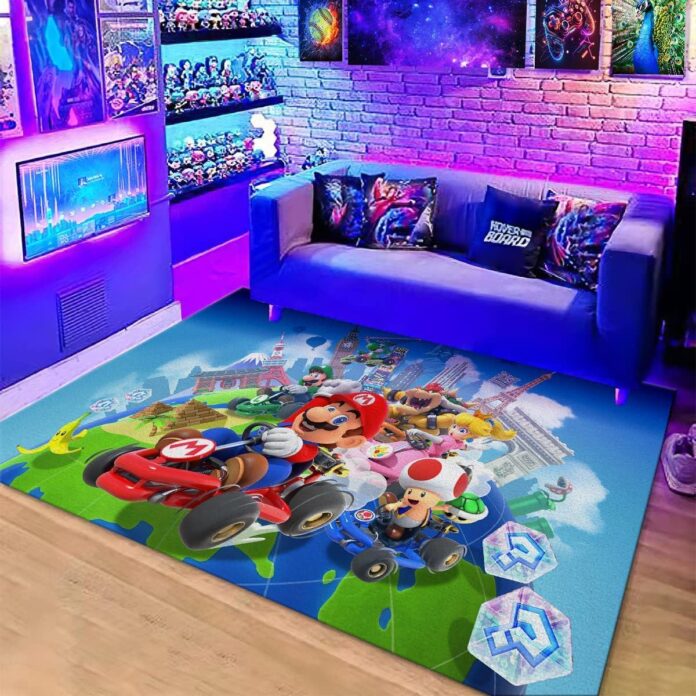 Our Take on the Retro Cartoon Game Rug for Home Decor