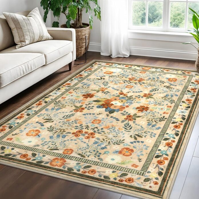 Our Take on the Cozy 5×7 Boho Floral Rug: Style Meets Safety
