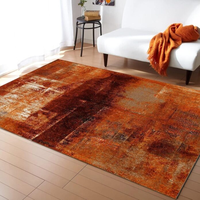 How Our Burnt Orange Rug Transformed Our Living Space