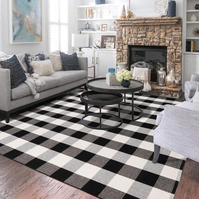 How We Styled Our Cozy Buffalo Plaid Rug Indoors & Out