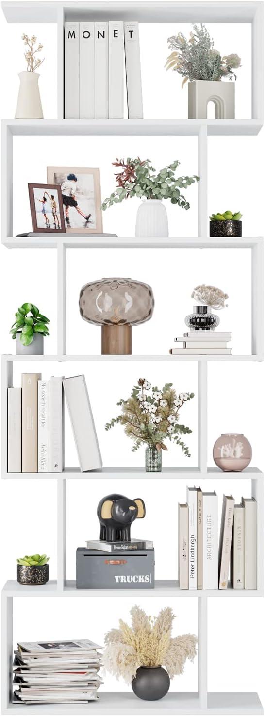 How We Organized Our Space with the FOTOSOK 6-Tier Bookcase
