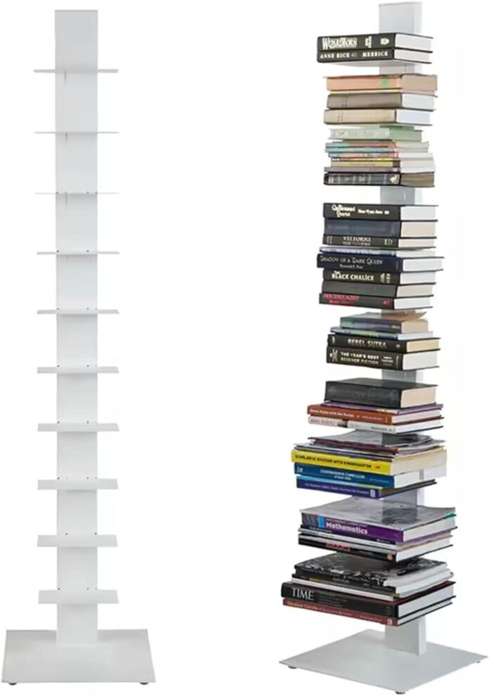 How We Organized with the Tall Metal Bookshelf: Space & Style