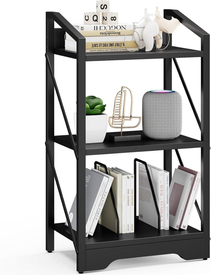 Our Take on the Vagusicc 3-Tier Industrial Bookshelf: Compact & Sturdy