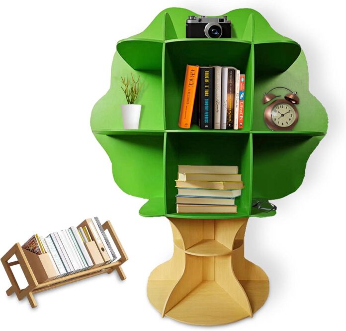 How We Loved the Sturdy Green Tree Bookshelf for All Spaces
