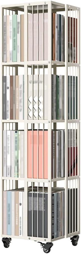 Our Take on the 4-Tier Rotating Bookshelf: Stylish, Spacious, and Smart