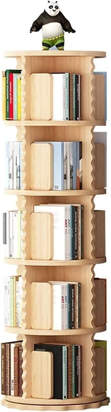 Our Honest Take on the 360° Rotating Pine Bookcase Organizer