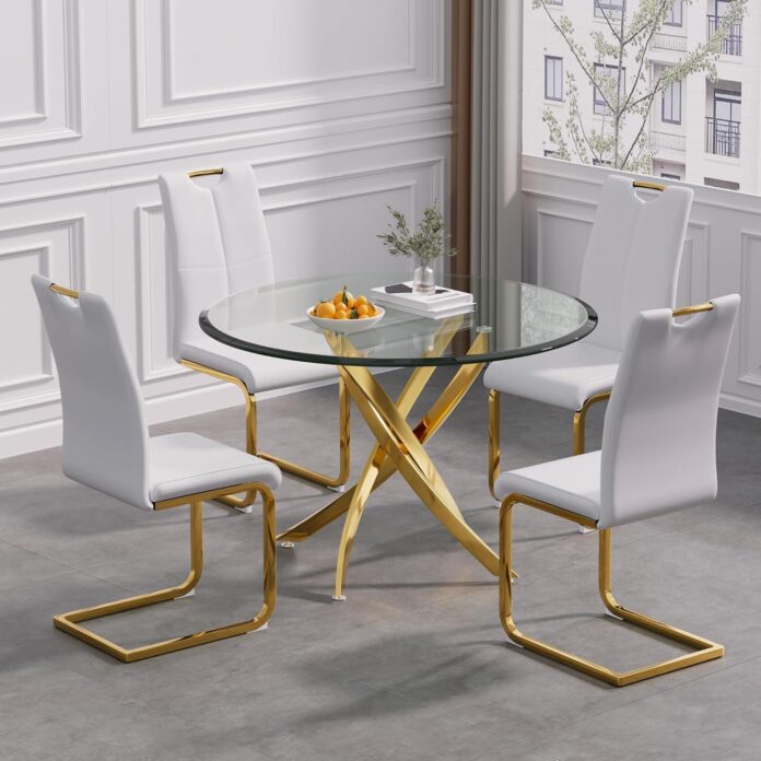 Why We Love the Pvillez 39″ Round Glass Dining Table