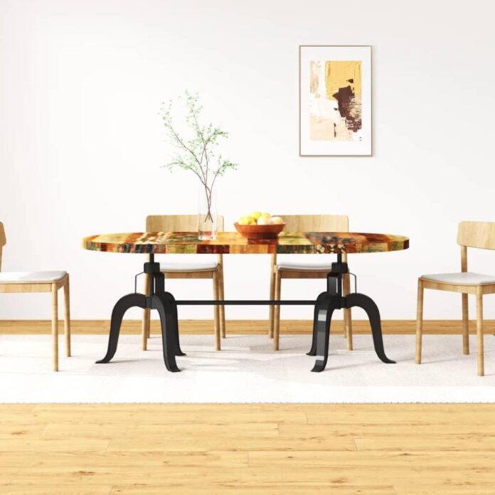 Why We Love Our Vintage Industrial Reclaimed Wood Dining Table