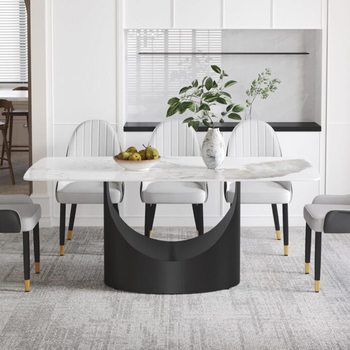 Why We Choose the 71″ White Sintered Stone Dining Table