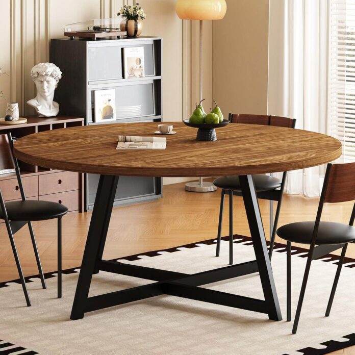Gather Around Our 59″ Oval Dining Table: Modern Farmhouse Charm