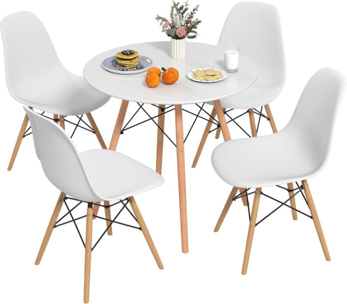 Why We Love the Tangkula Round Dining Set for Small Spaces