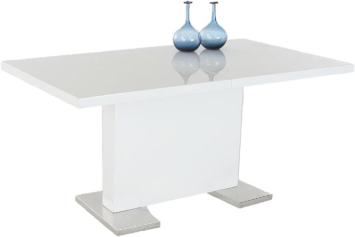 Why We Love the ILIS Extendible High Gloss White Dining Table