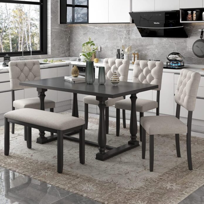 Our Honest Take: P PURLOVE 6-Piece Retro Kitchen Table Set Review