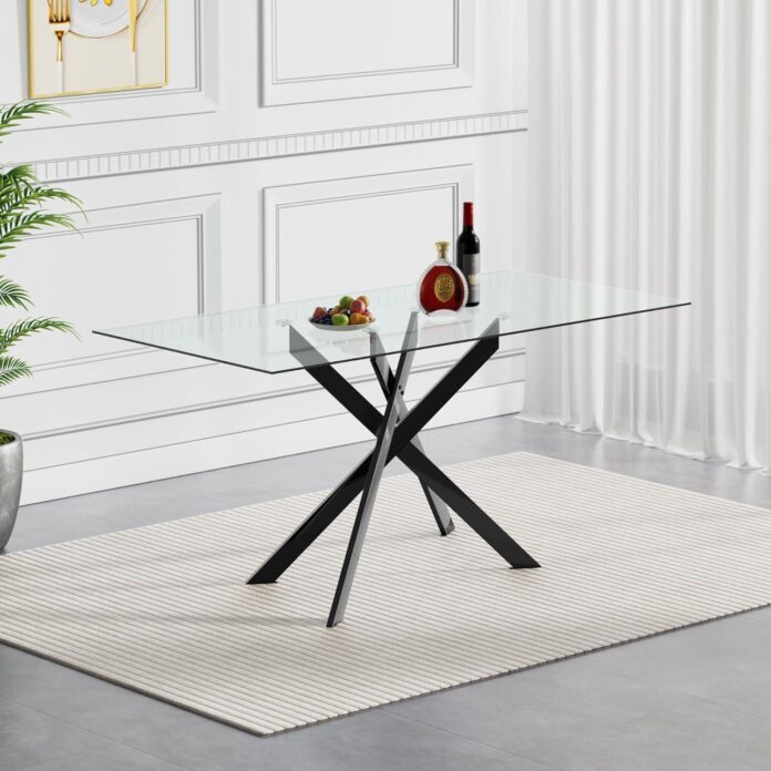 Our Honest Take: The Sleek 51″ Glass Dining Table for Four