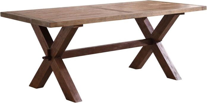 Our Honest Take on the 77″ Rustic Solid Wood Dining Table