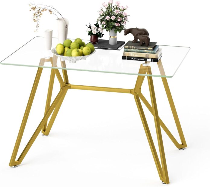 Our Honest Take: Sleek Gold Glass Dining Table for Every Space