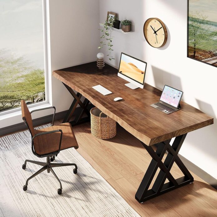 Our Review of the Solid Wood 55″ Desk: Stylish and Spacious