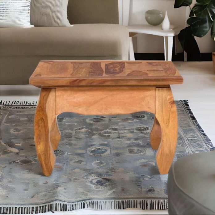 Our Take on the Indian Hand-Carved Classic Wooden Coffee Table