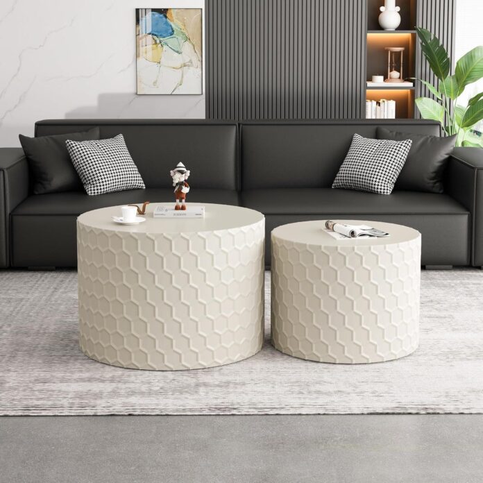 Our Take on the Stylish 23.62″ Honeycomb Nesting Coffee Tables