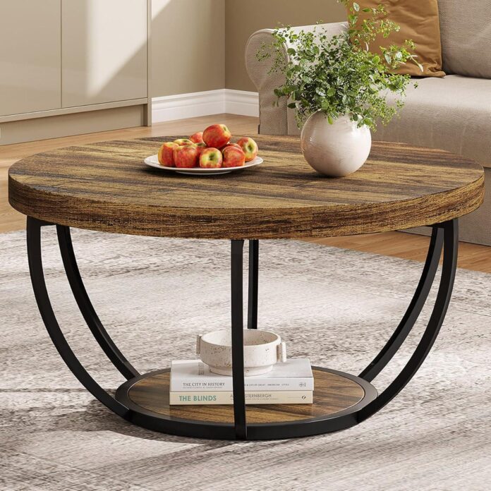 Why We Love the Tribesigns 2-Tier Round Coffee Table
