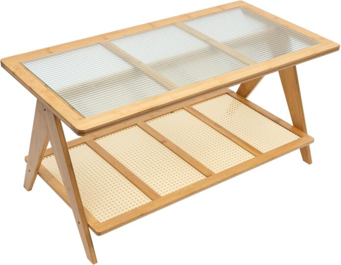 Our Take on the 39.5″ Boho Bamboo Coffee Table: Style Meets Function