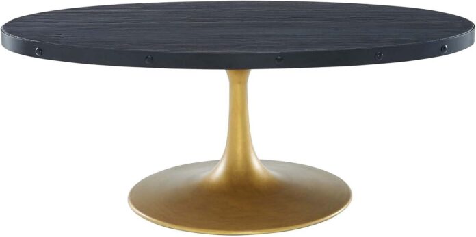Why We Love the Modway Drive Pedestal Coffee Table’s Rustic Charm
