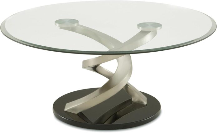 Why We Love the Benjara Twisted Metal & Glass Coffee Table
