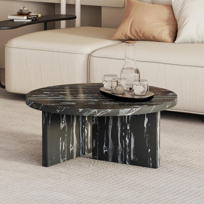 Why We Love This Modern Round Coffee Table for Small Spaces