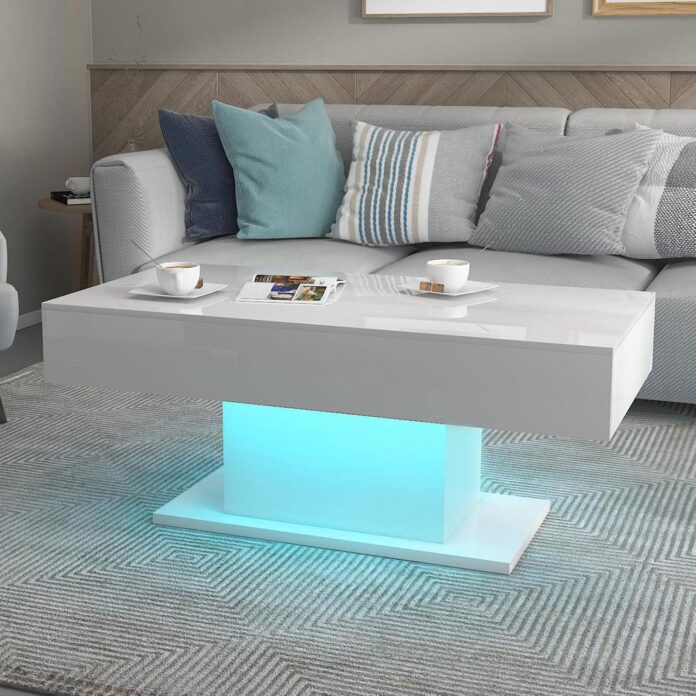 Our Take on the High Gloss LED Coffee Table: Style Meets Function