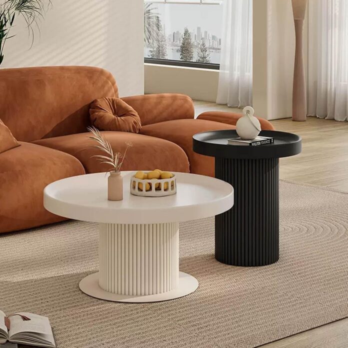 How We Styled Our Round Minimalist Coffee Table for Every Room